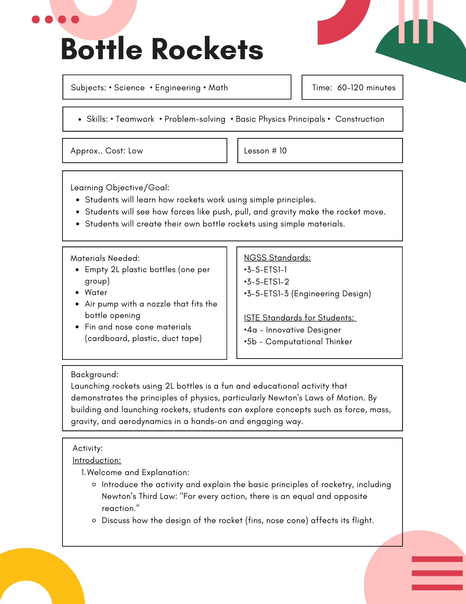 Free physical science lesson plans resources share my lesson